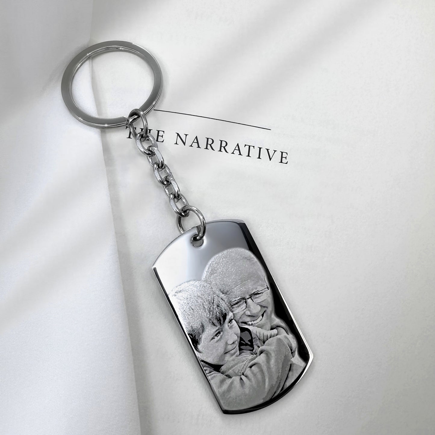 CUSTOM GRANDPA MEMORIAL KEYCHAIN