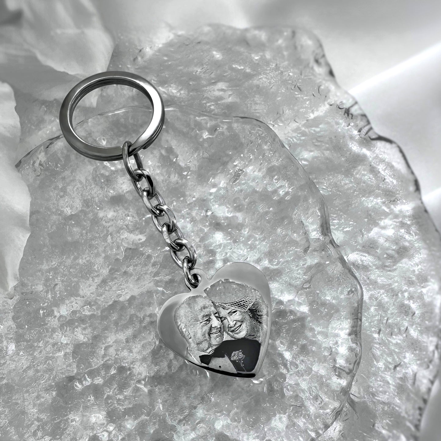 NOW SHE FLIES WITH BUTTERFLIES KEYCHAIN