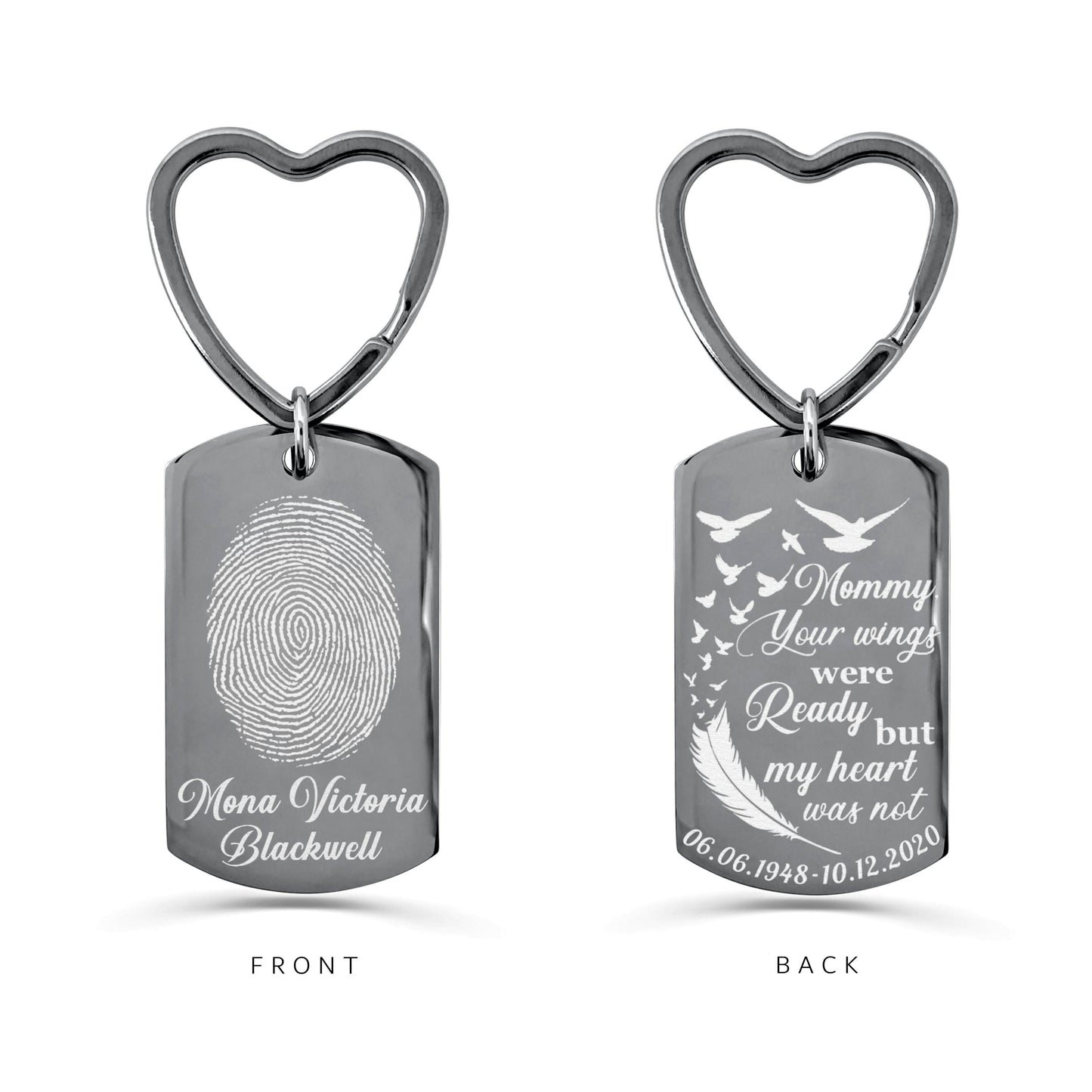 ACTUAL THUMBPRINT KEYCHAIN