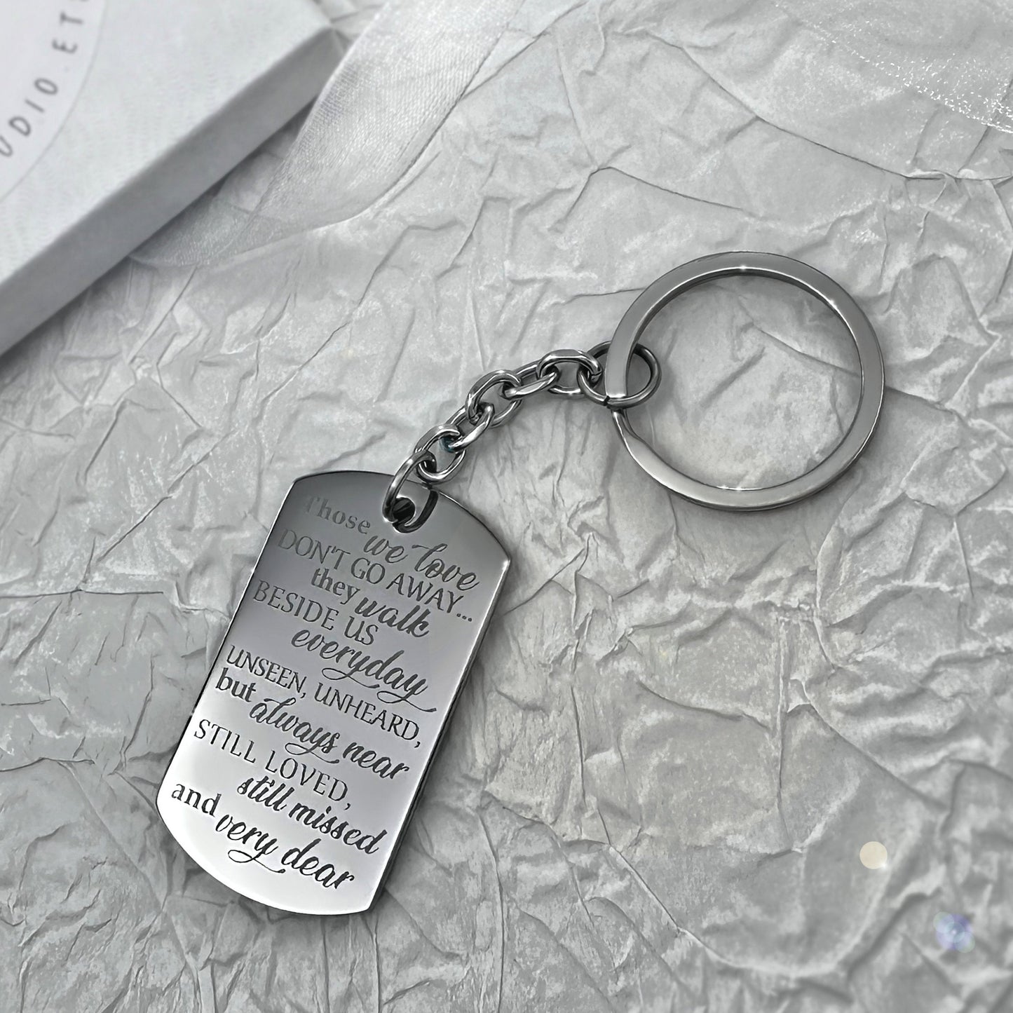 CUSTOM DAD MEMORIAL KEYCHAIN