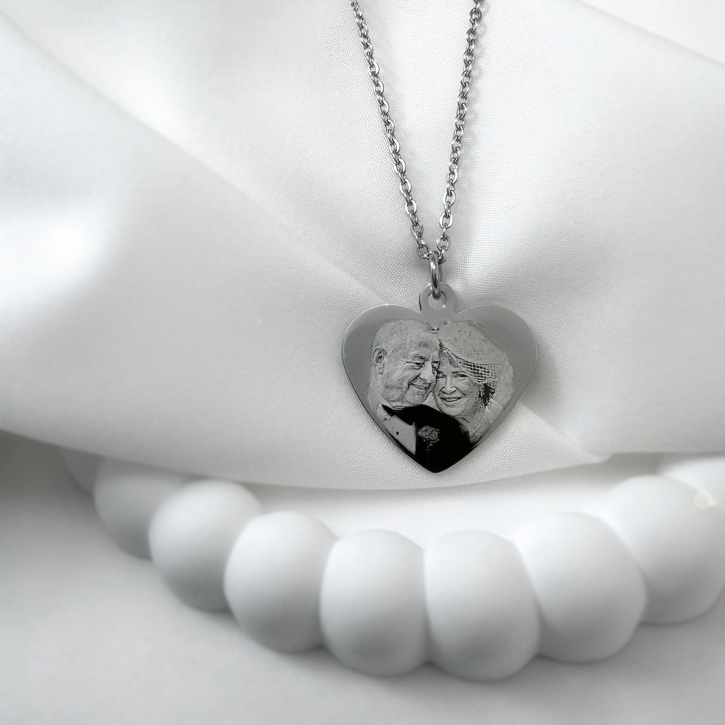 CUSTOM MOM MEMORIAL HEART NECKLACE