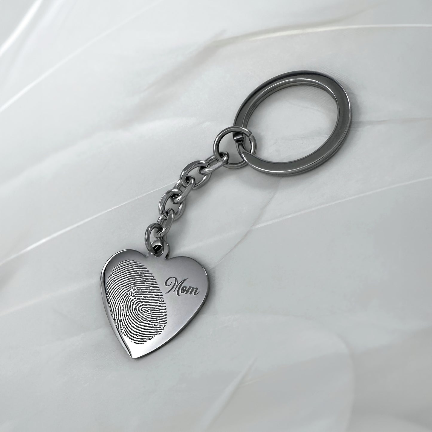 YOUR ACTUAL THUMBPRINT KEYCHAIN