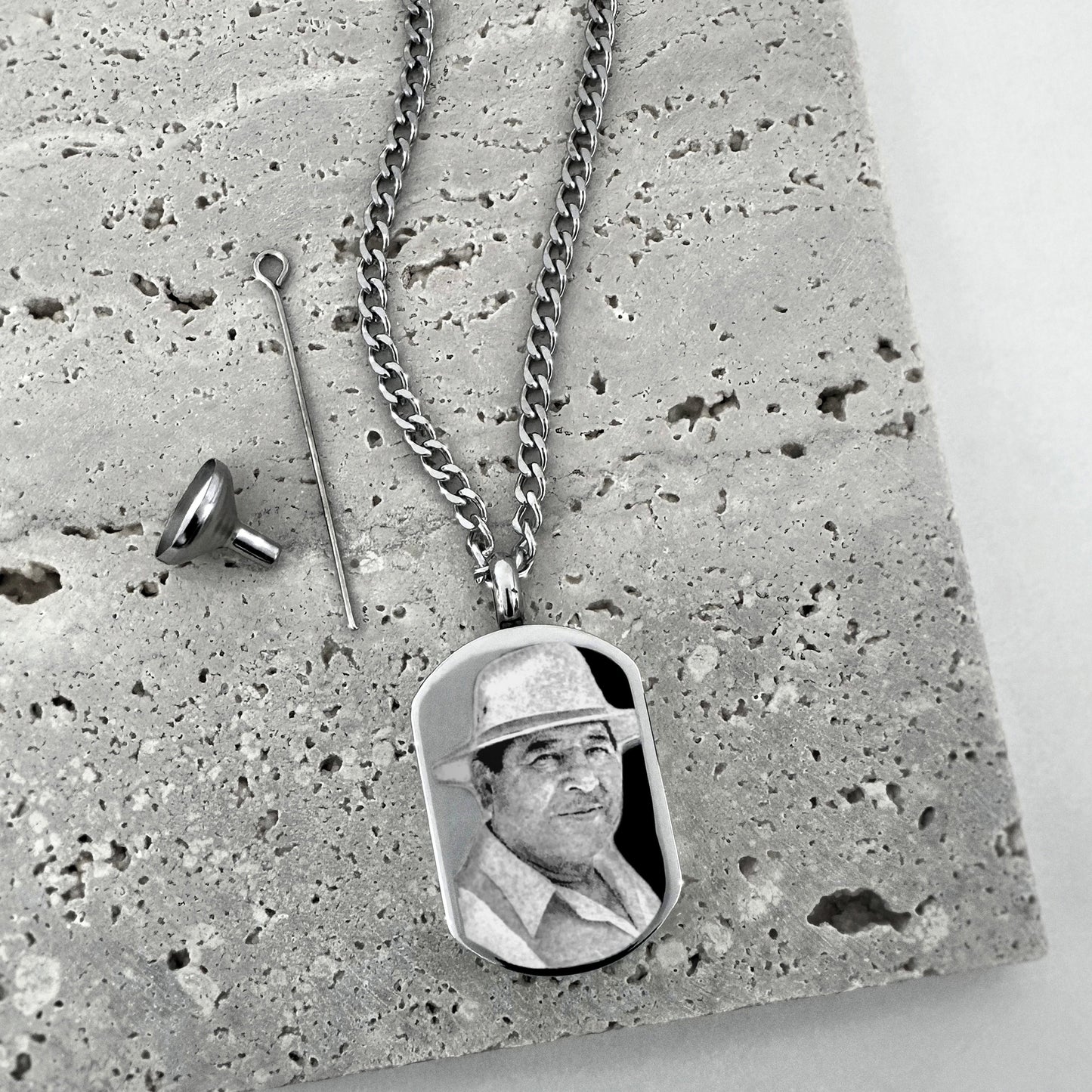 ACTUAL FINGERPRINT CREMATION URN NECKLACE