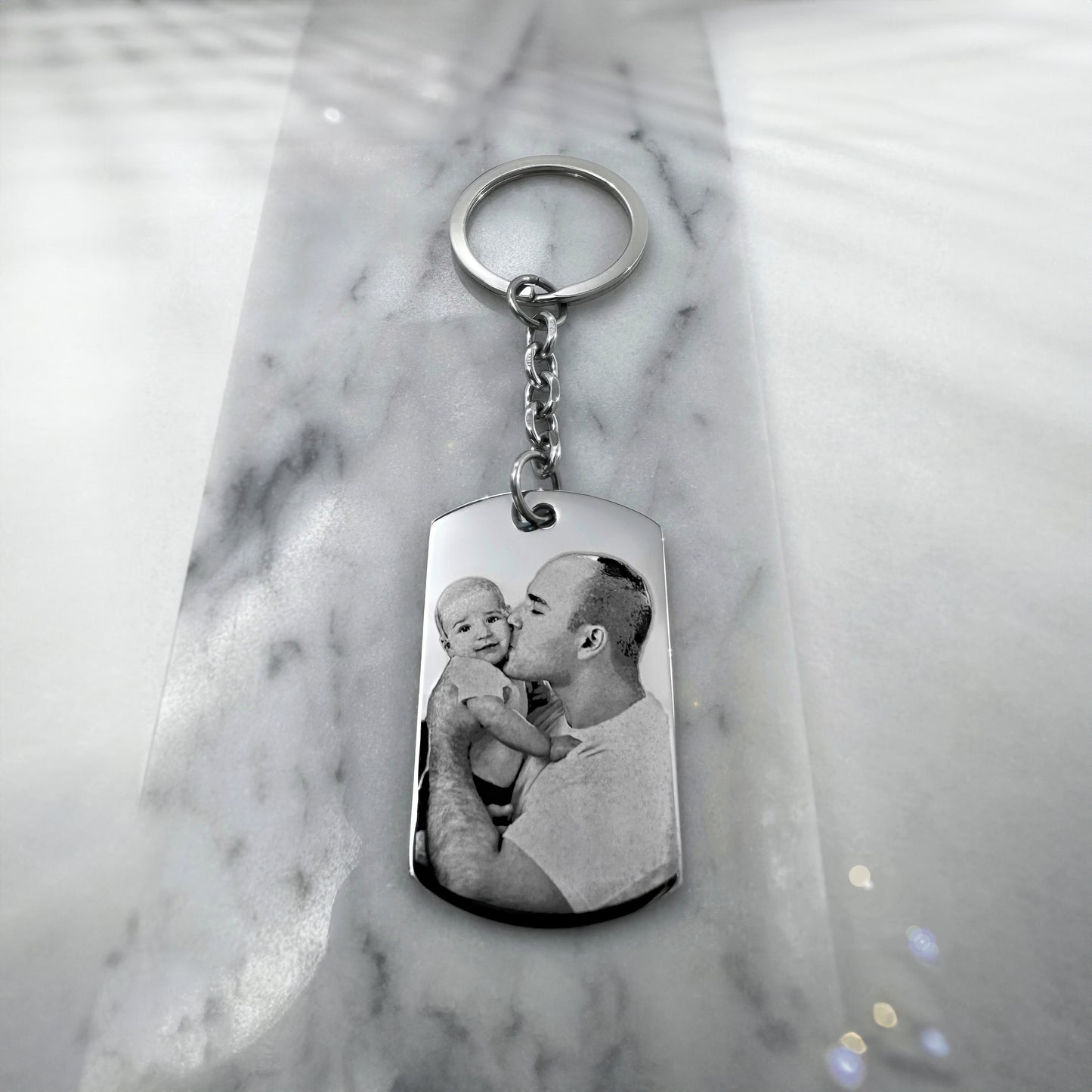 CUSTOM GRANDPA MEMORIAL KEYCHAIN
