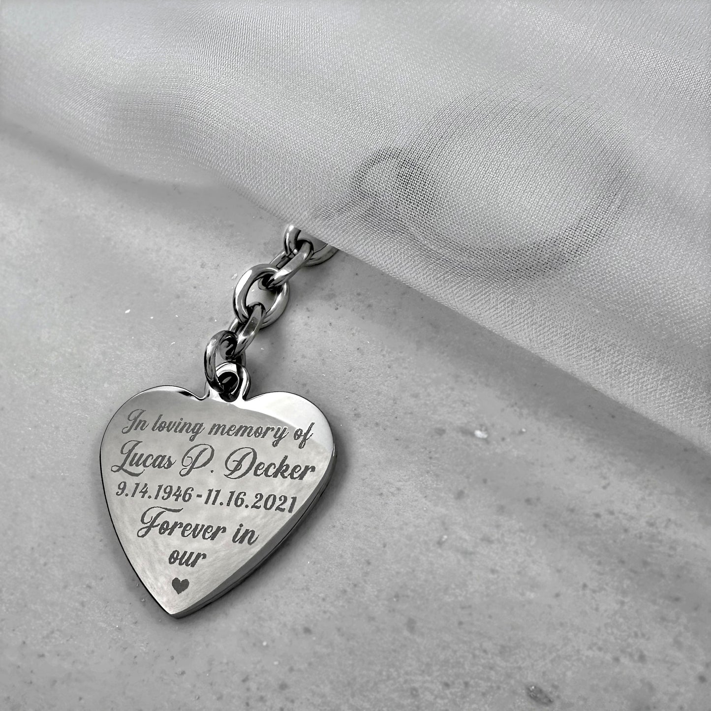 YOUR ACTUAL THUMBPRINT KEYCHAIN