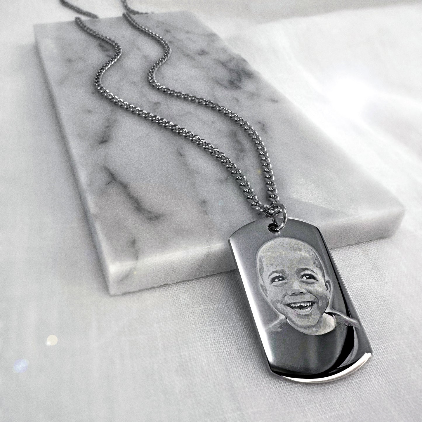 CUSTOM MINI DOG TAG NECKLACE