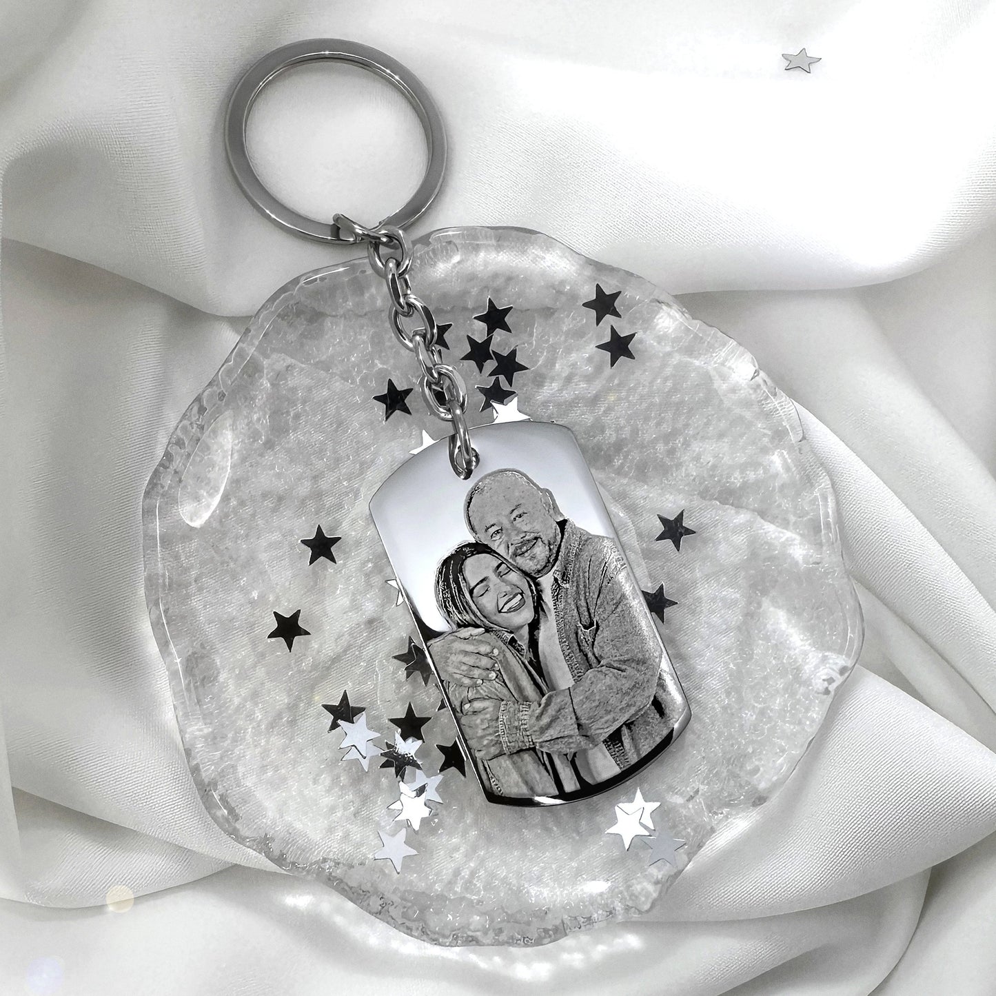 CUSTOM DAD MEMORIAL KEYCHAIN
