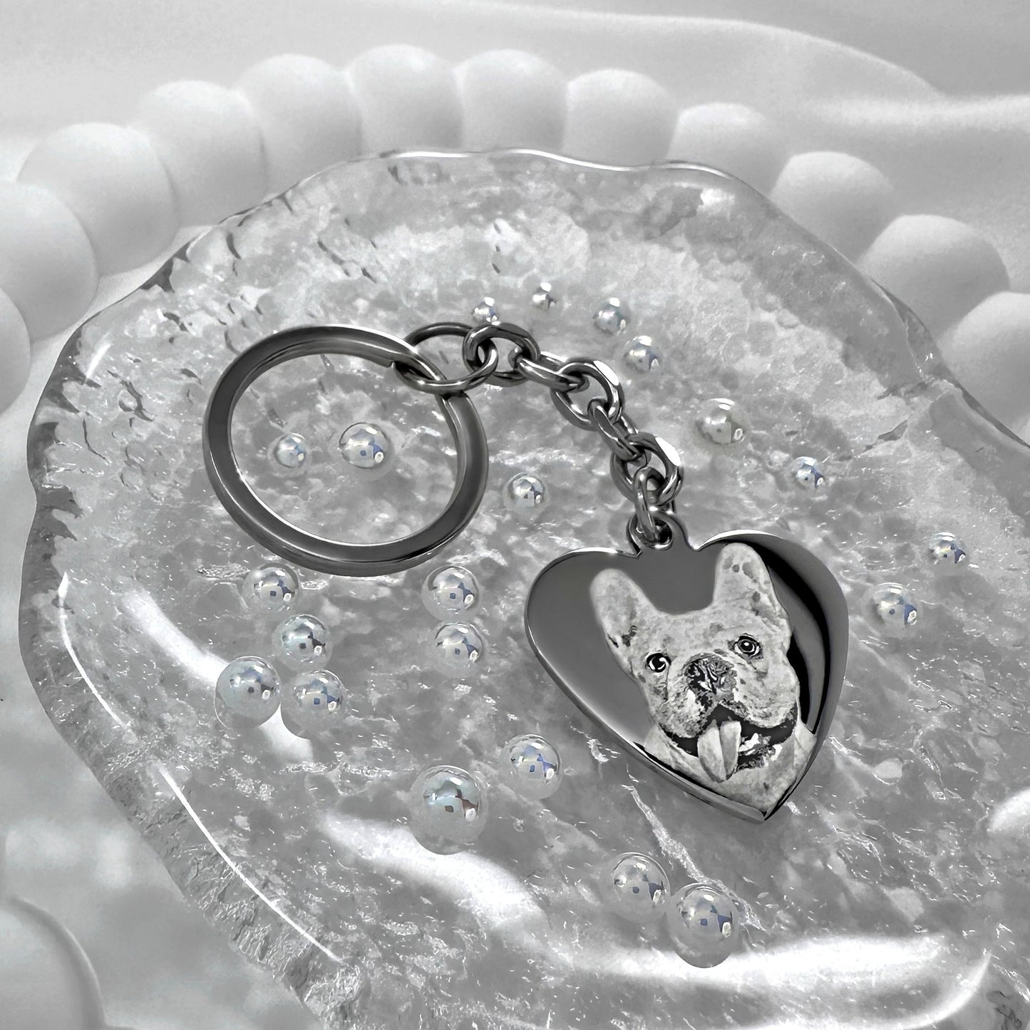 PERSONALIZED HEART KEYCHAIN
