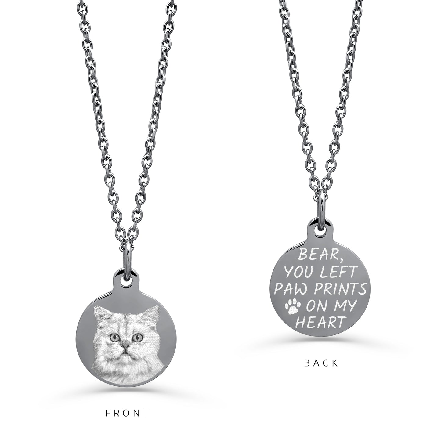 PERSONALIZED CAT MEMORIAL NECKLACE