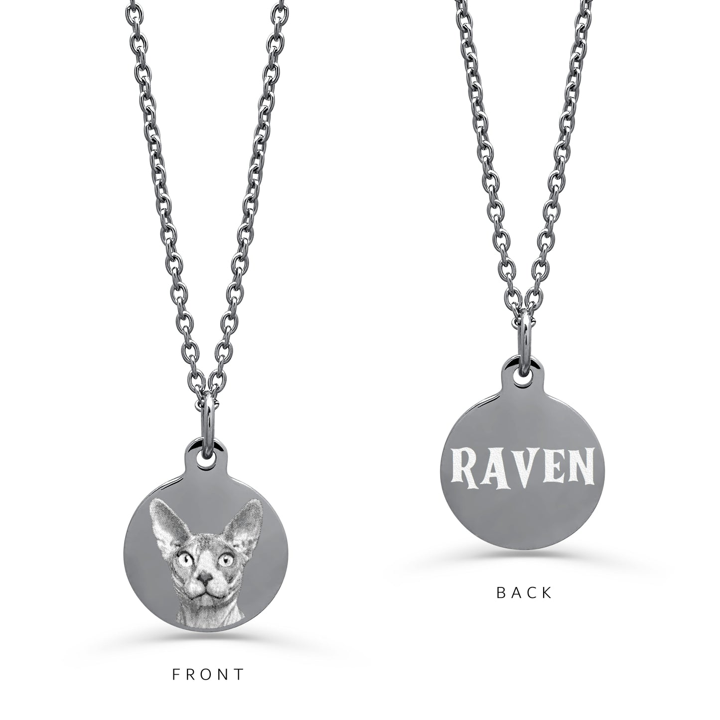 DETAILED CAT PORTRAIT NECKLACE