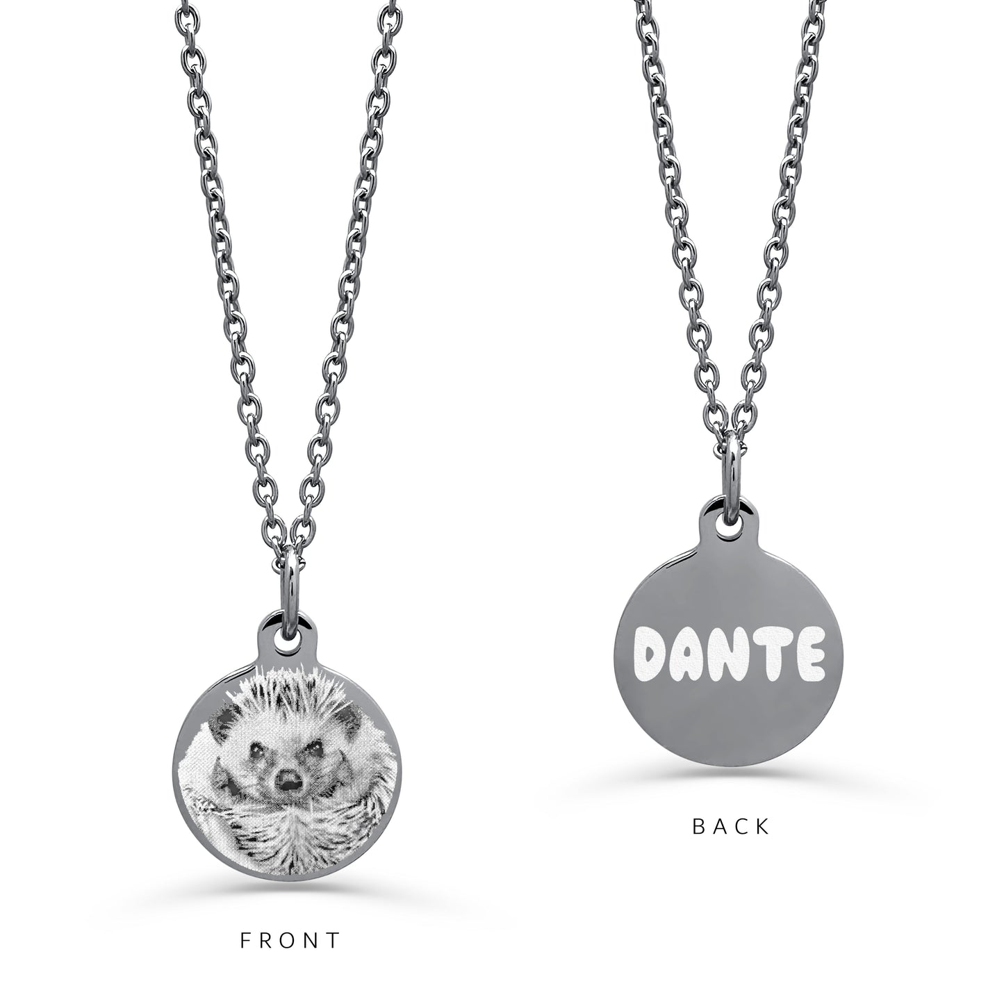 PET HEDGEHOG PORTRAIT NECKLACE