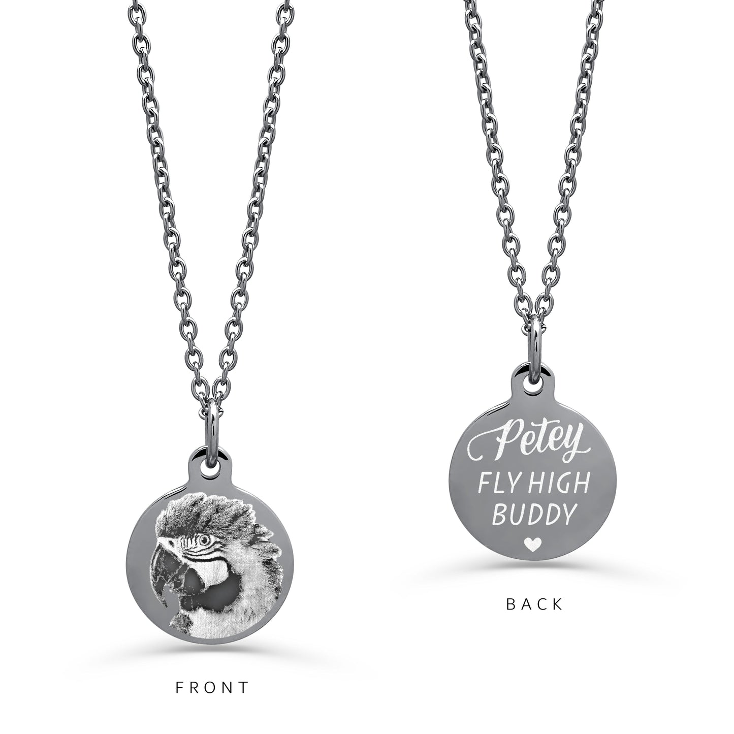 PET PARROT PORTRAIT NECKLACE