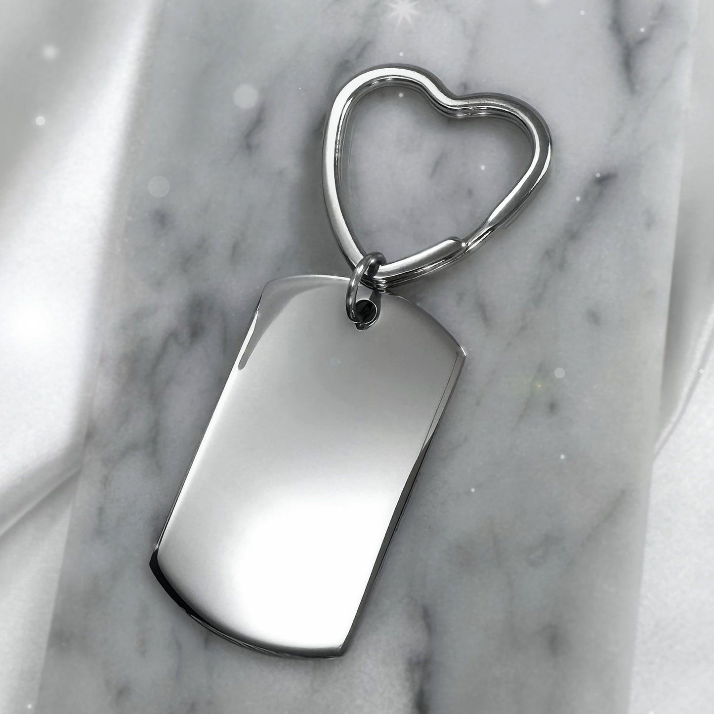 ACTUAL FINGERPRINT AND HANDWRITING KEYCHAIN