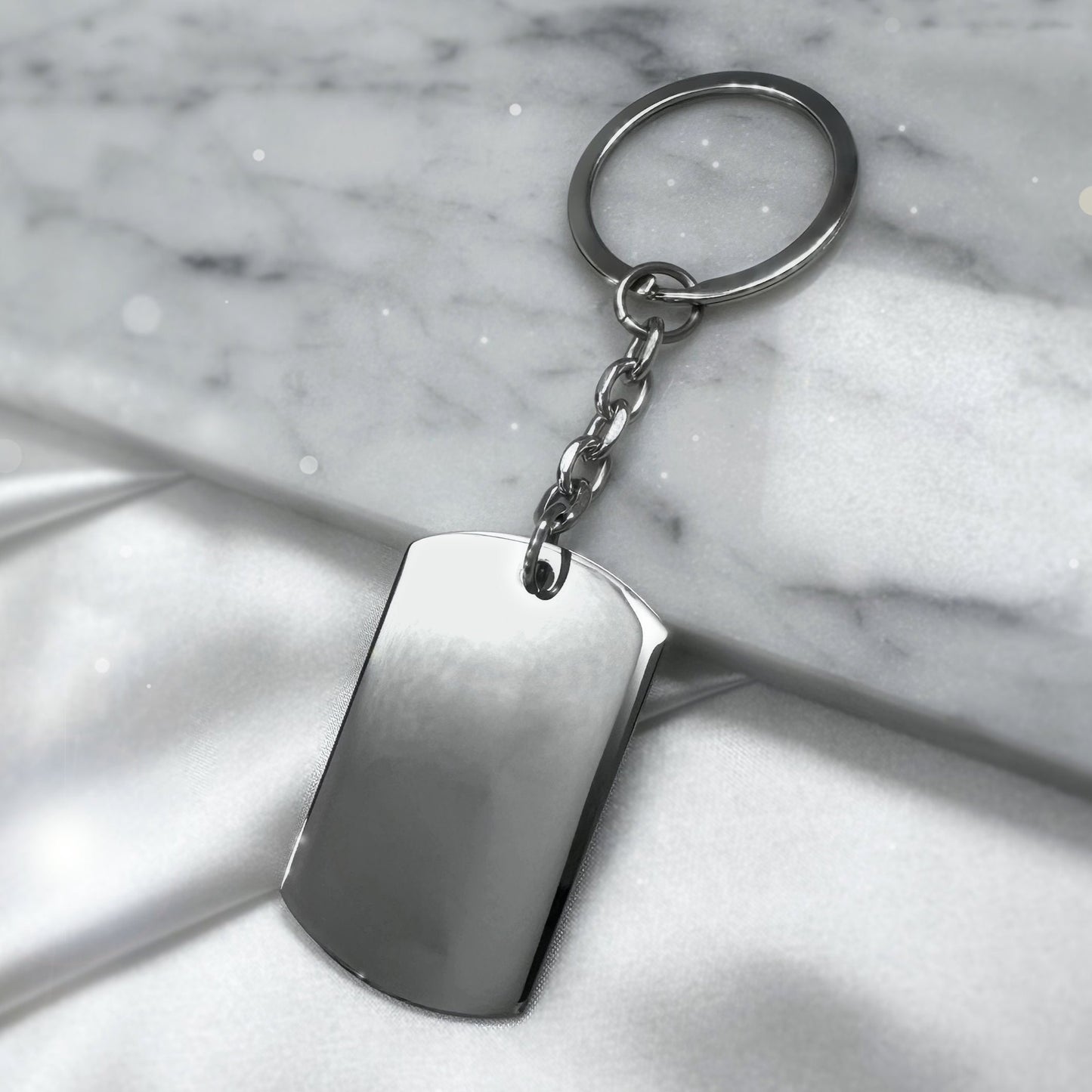 ACTUAL FINGERPRINT AND HANDWRITING KEYCHAIN