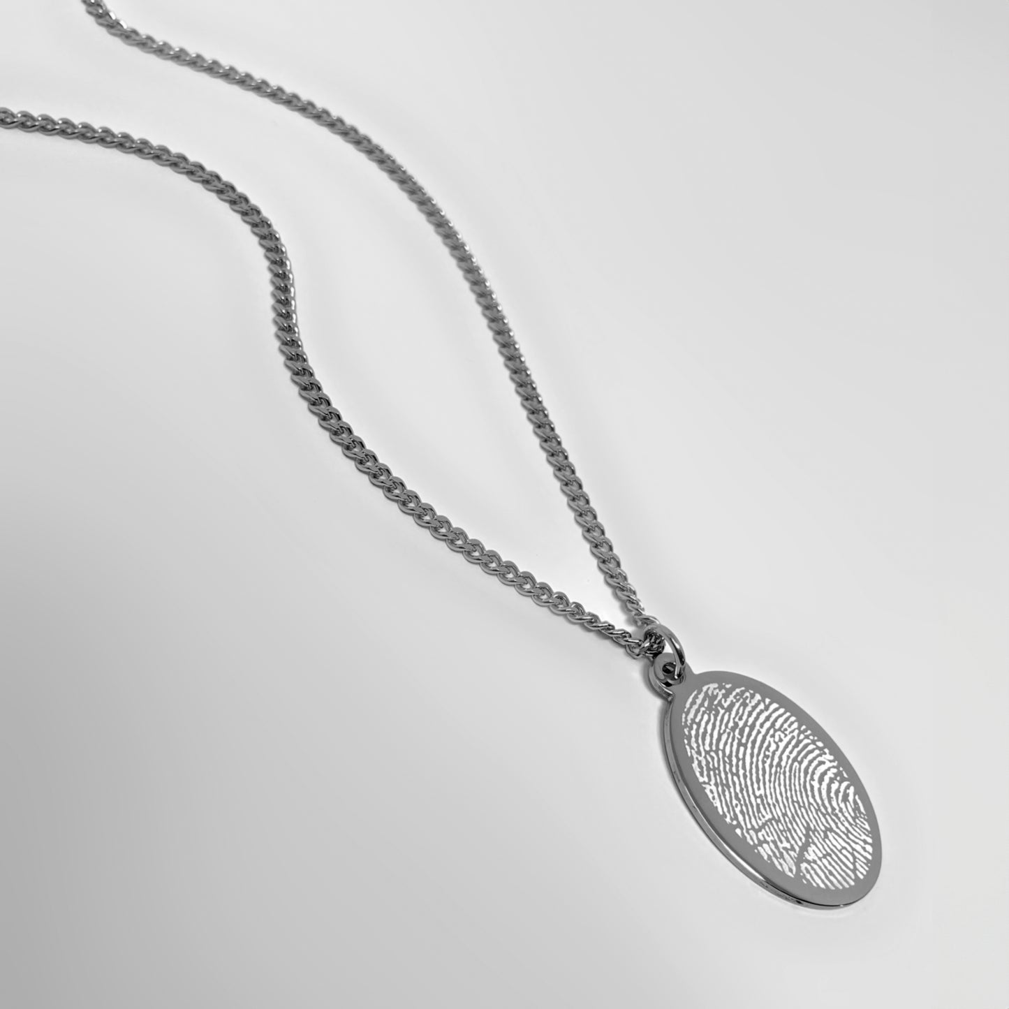 PERSONALIZED MEMORIAL PHOTO HANDWRITING FINGERPRINT NECKLACE