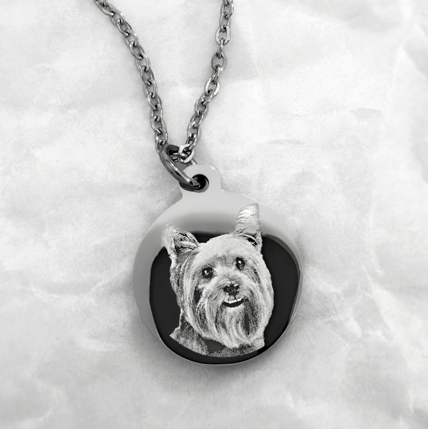 ACTUAL PAW PRINT OR NOSE PRINT NECKLACE