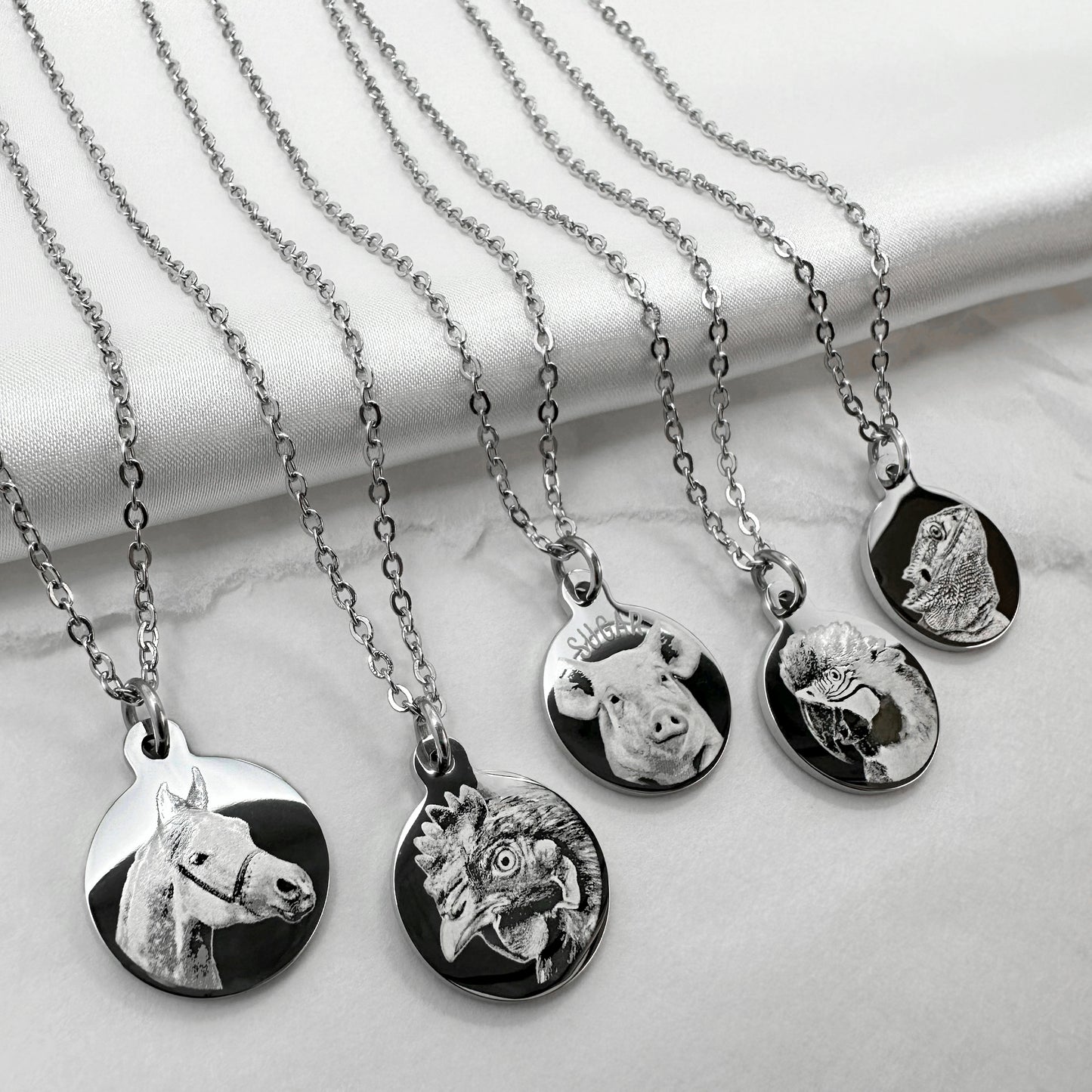 ACTUAL HORSE PORTRAIT NECKLACE