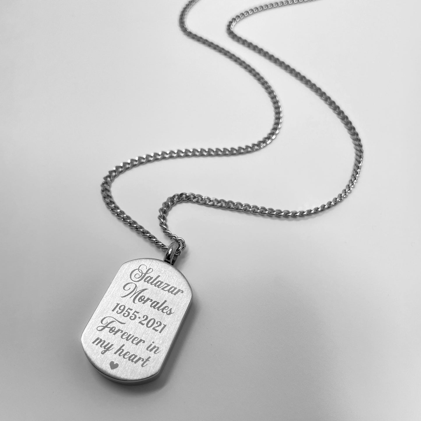 ACTUAL FINGERPRINT CREMATION URN NECKLACE