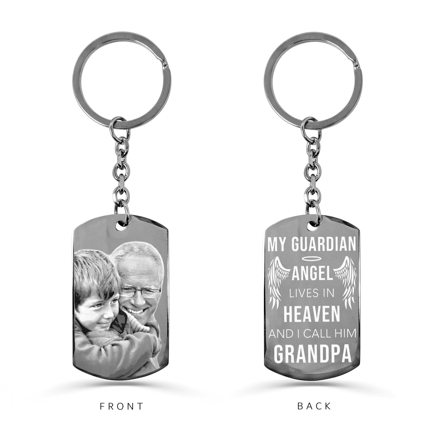 GRANDPA LOSS MEMORIAL KEYCHAIN GIFT