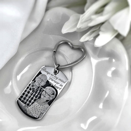 MEMORIAL PHOTO KEYCHAIN GIFT