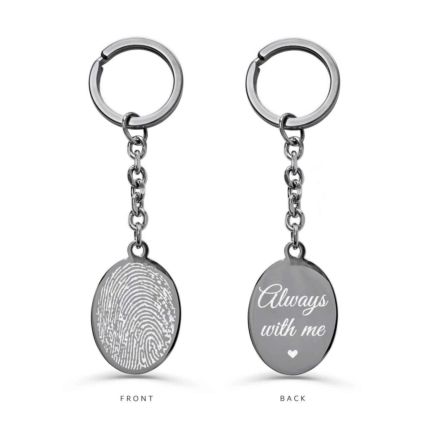 PICTURE FINGERPRINT KEYCHAIN