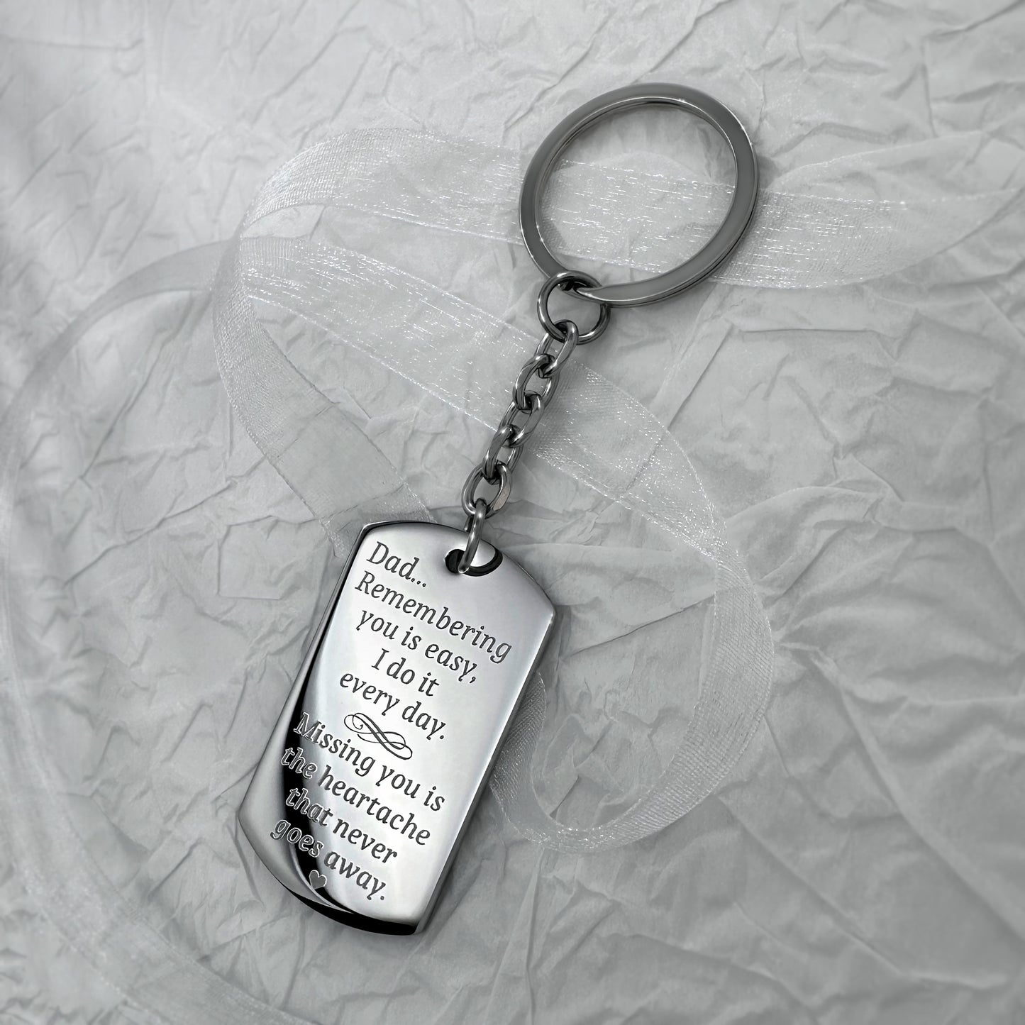 GRANDPA LOSS MEMORIAL KEYCHAIN GIFT