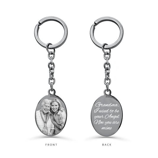 GRANDMA MEMORIAL PICTURE KEYCHAIN