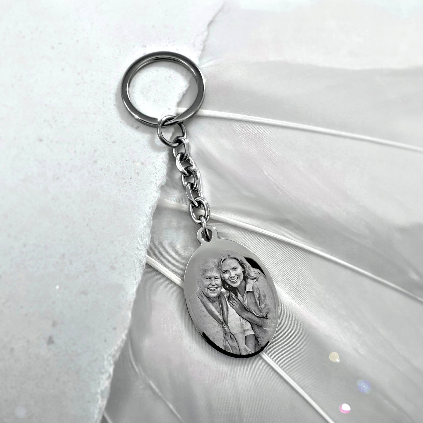 PICTURE FINGERPRINT KEYCHAIN