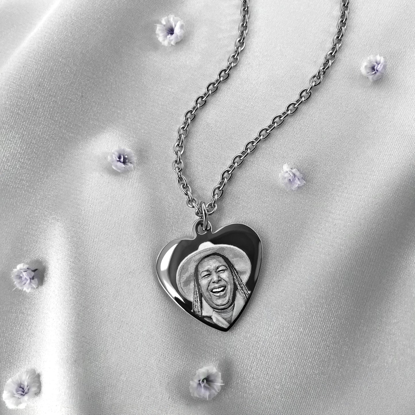 CUSTOM MEMORIAL HEART NECKLACE