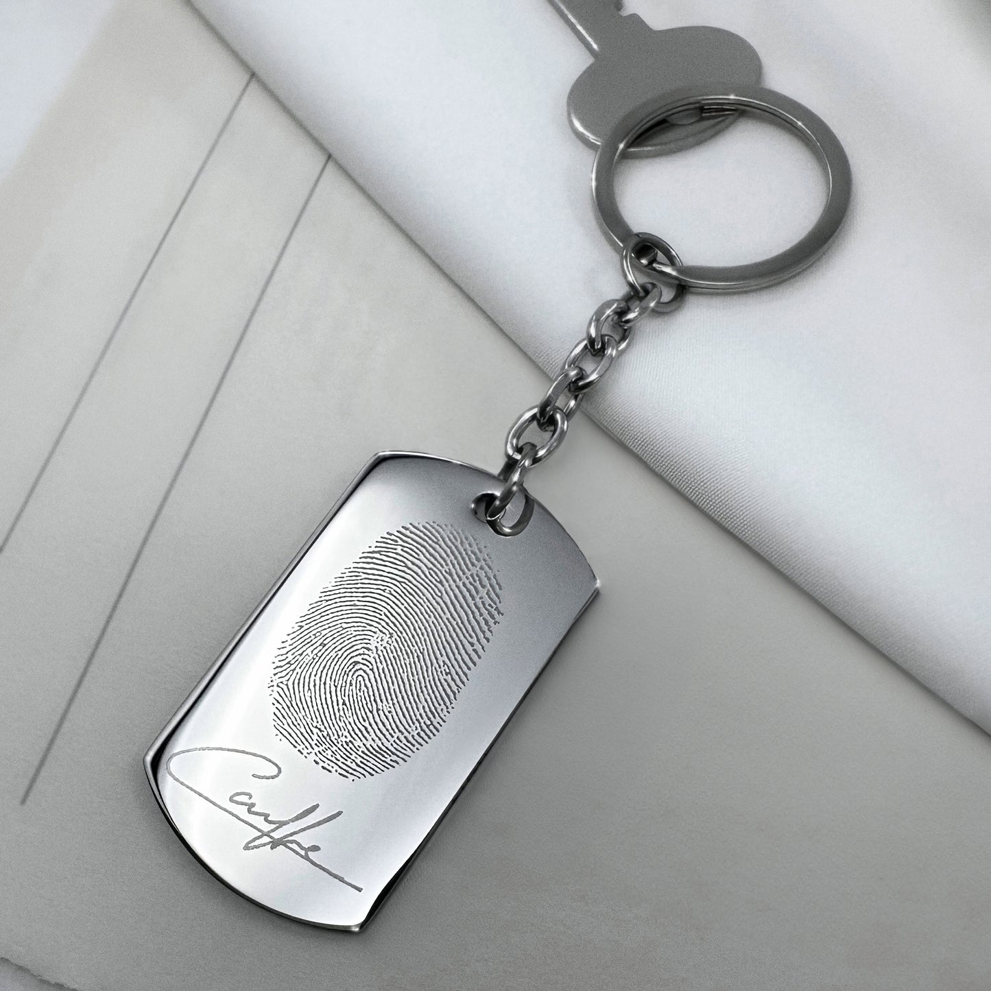 ACTUAL THUMBPRINT KEYCHAIN