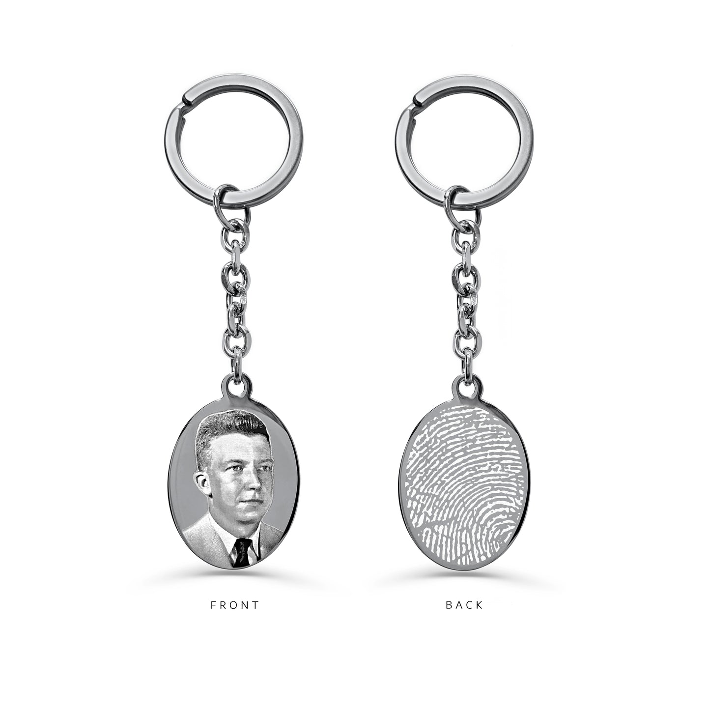 CUSTOM ENGRAVED PHOTO KEYCHAIN