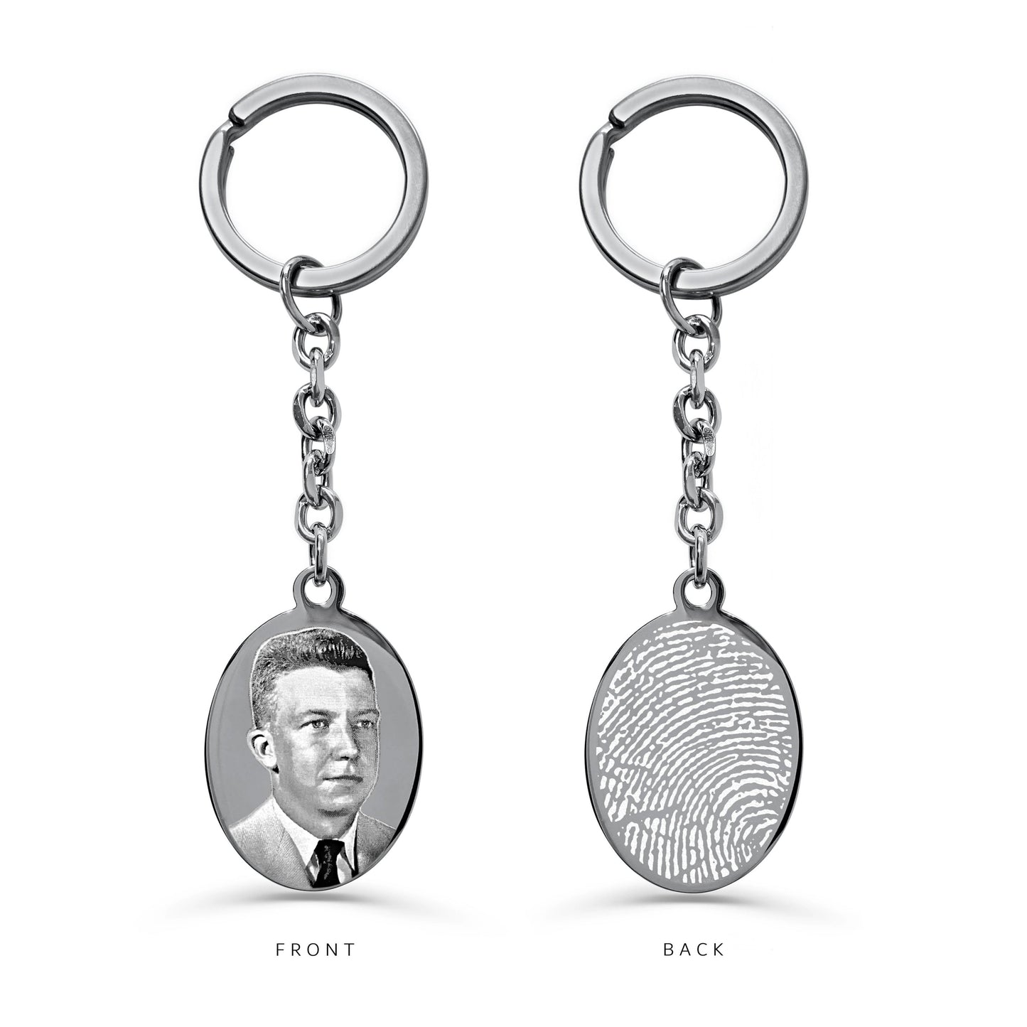 PICTURE FINGERPRINT KEYCHAIN