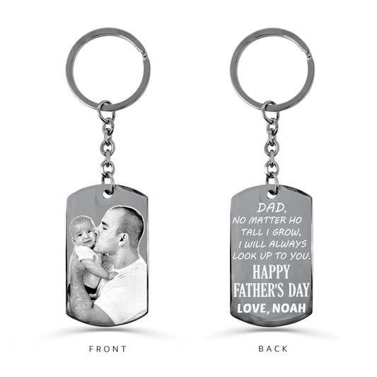 CUSTOM PHOTO KEYCHAIN FOR DAD