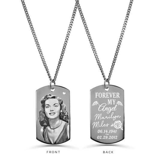 CUSTOM MEMORIAL DOG TAG NECKLACE