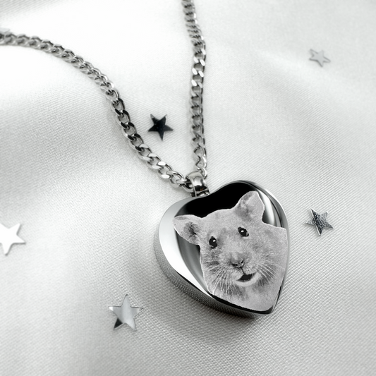 POCKET PET CREMATION URN NECKLACE FOR ASHES