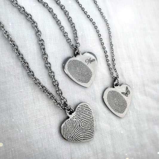 PERSONALIZED THUMBPRINT PENDANT NECKLACE