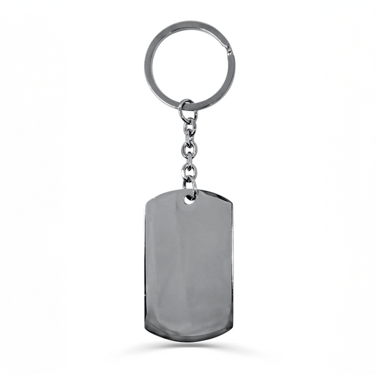 CUSTOM ENGRAVED DOUBLE SIDED KEYCHAIN