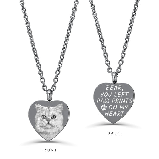 CAT MEMORIAL CREMATION URN NECKLACE