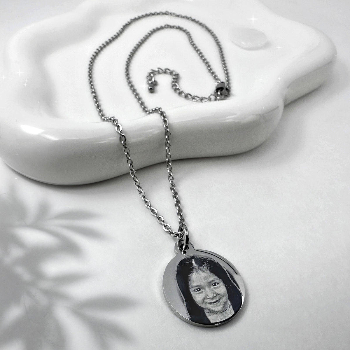 Personalized Round Pendant Necklace